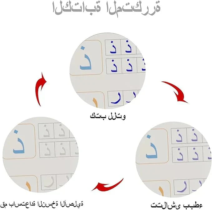 English + Arabic + Maths + Drawing Magic Books ( 4 piece )